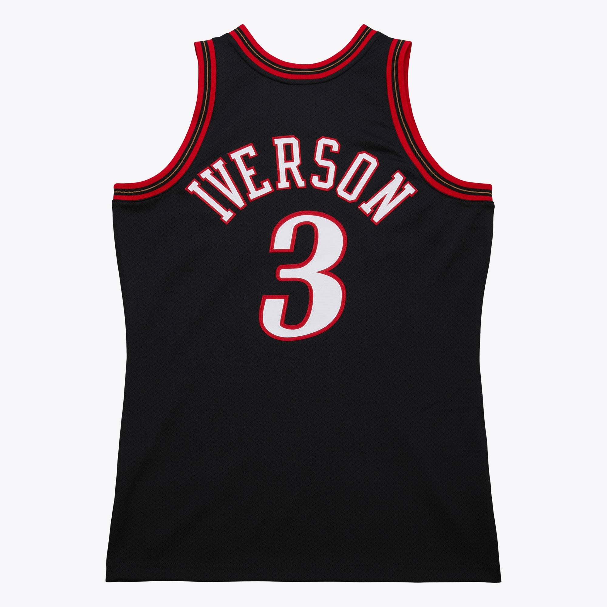 Allen Iverson Philadelphia 76ers 1997-98 Black Jersey Stitched