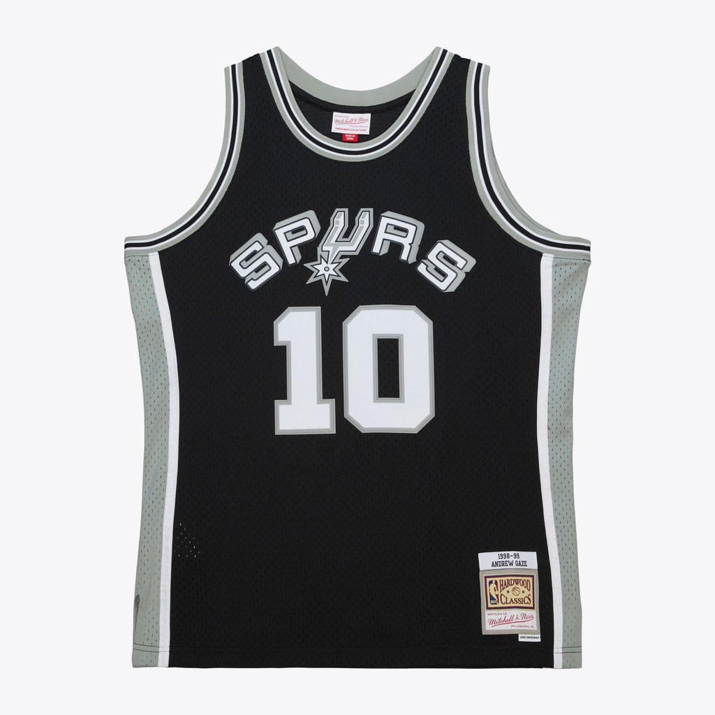 Andrew Gaze San Antonio Spurs 1998-99 Black Jersey Stitched