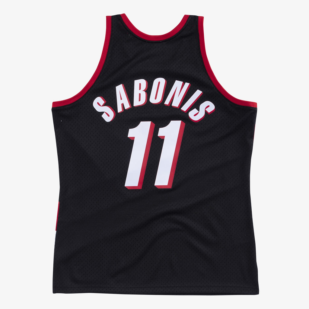 Arvydas Sabonis Portland Trail Blazers 1999-00 Black Jersey Stitched