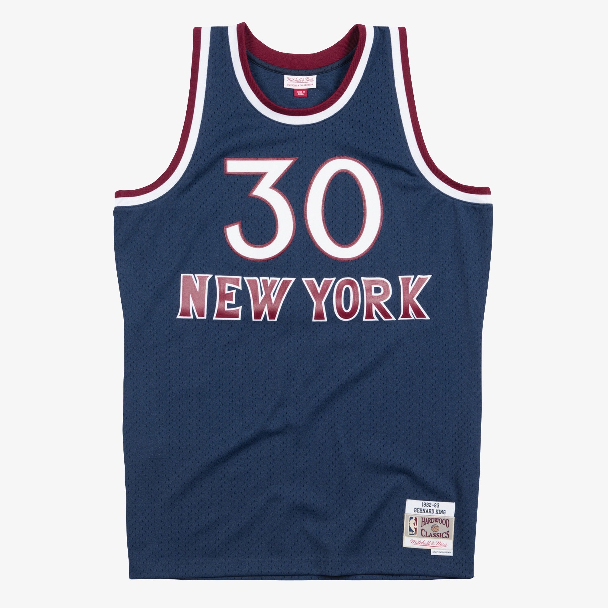 Bernard King New York Knicks 1982-83 Blue Jersey Stitched