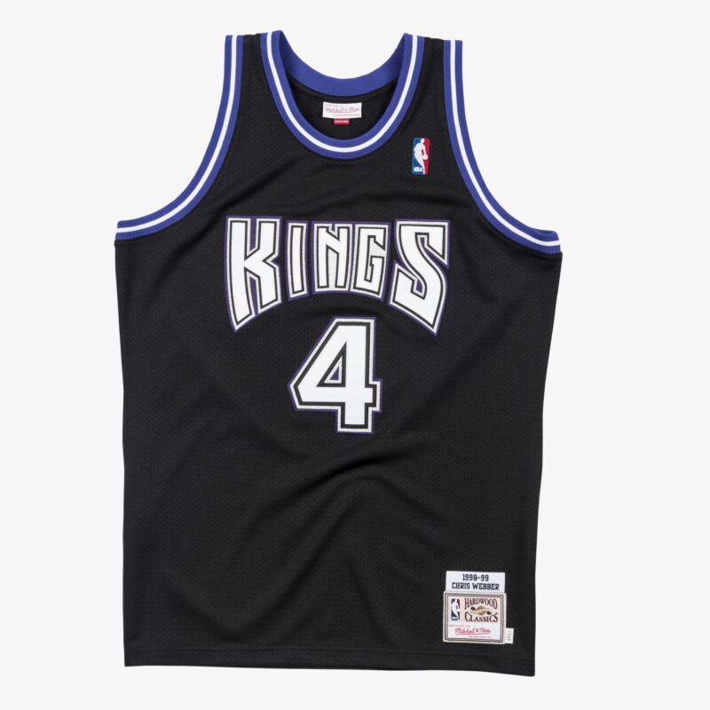 Chris Webber Sacramento Kings 1998-99 Black Jersey Stitched