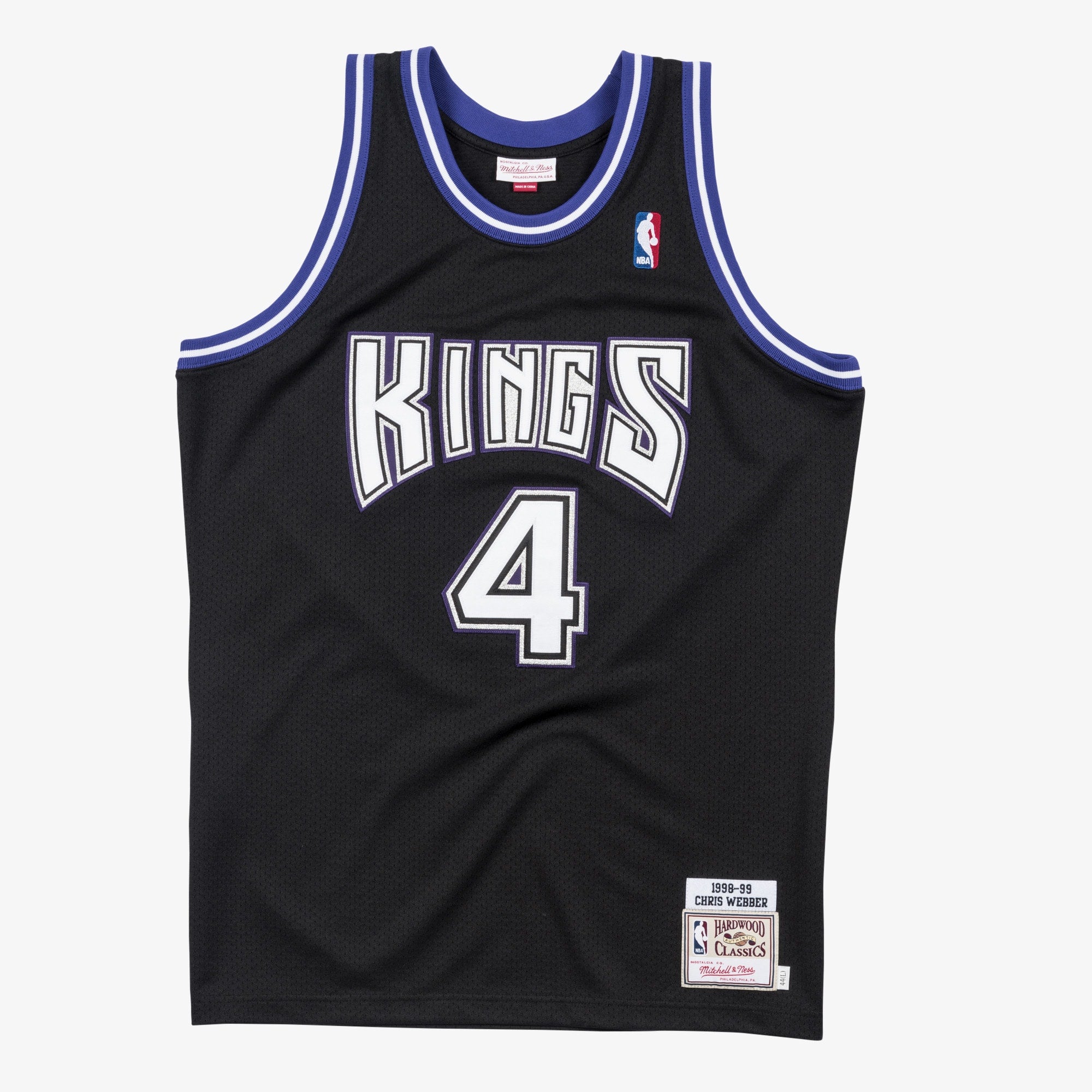 Chris Webber Sacramento Kings 1998-99 Black Jersey Stitched