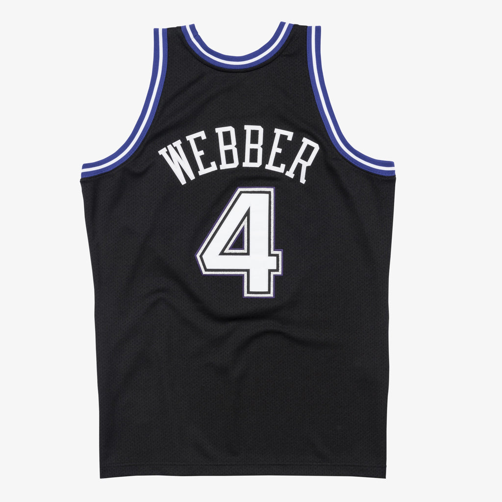Chris Webber Sacramento Kings 1998-99 Black Jersey Stitched