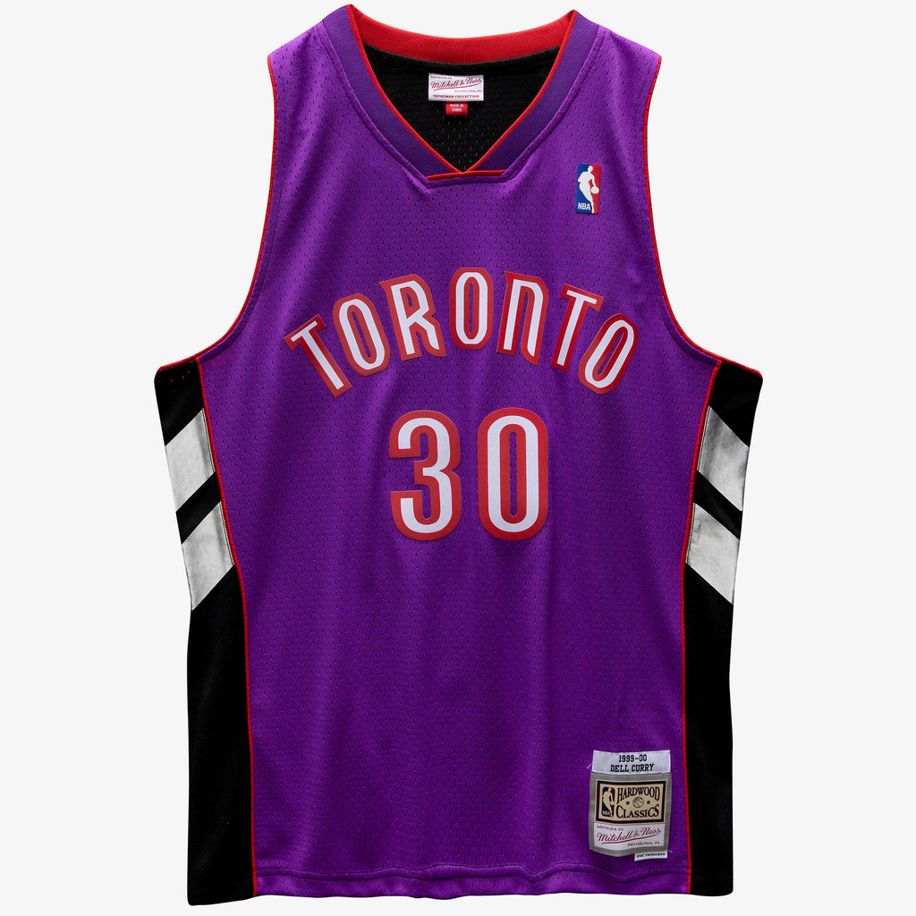 Dell Curry Toronto Raptors 1999-00 Purple Jersey Stitched
