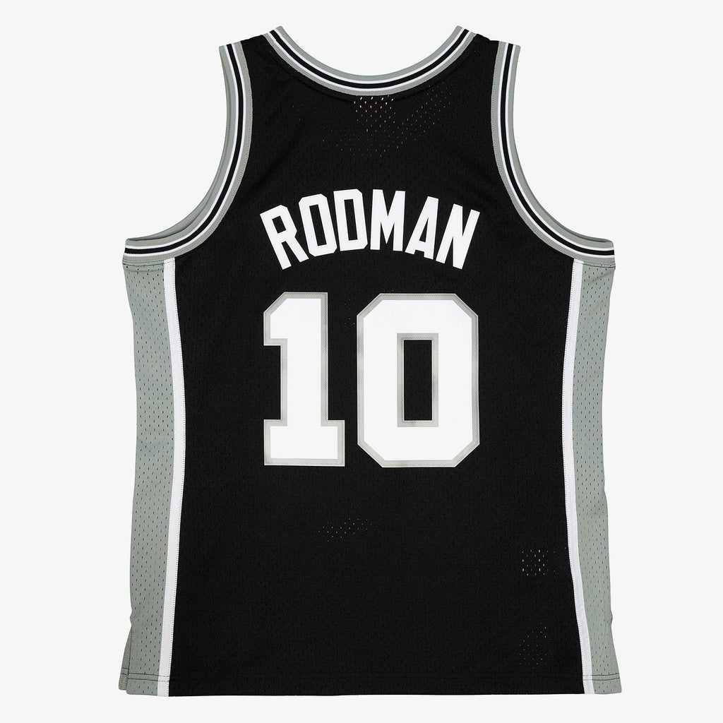 Dennis Rodman Black San Antonio Spurs 1993-94 Hardwood Classics Jersey Stitched