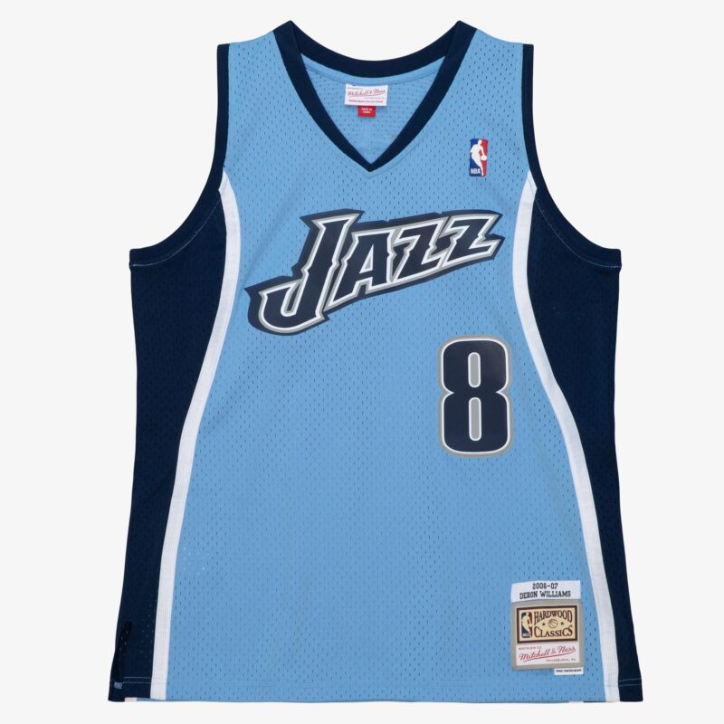 Deron Williams Utah Jazz 2006-07 Powder Blue Jersey Stitched