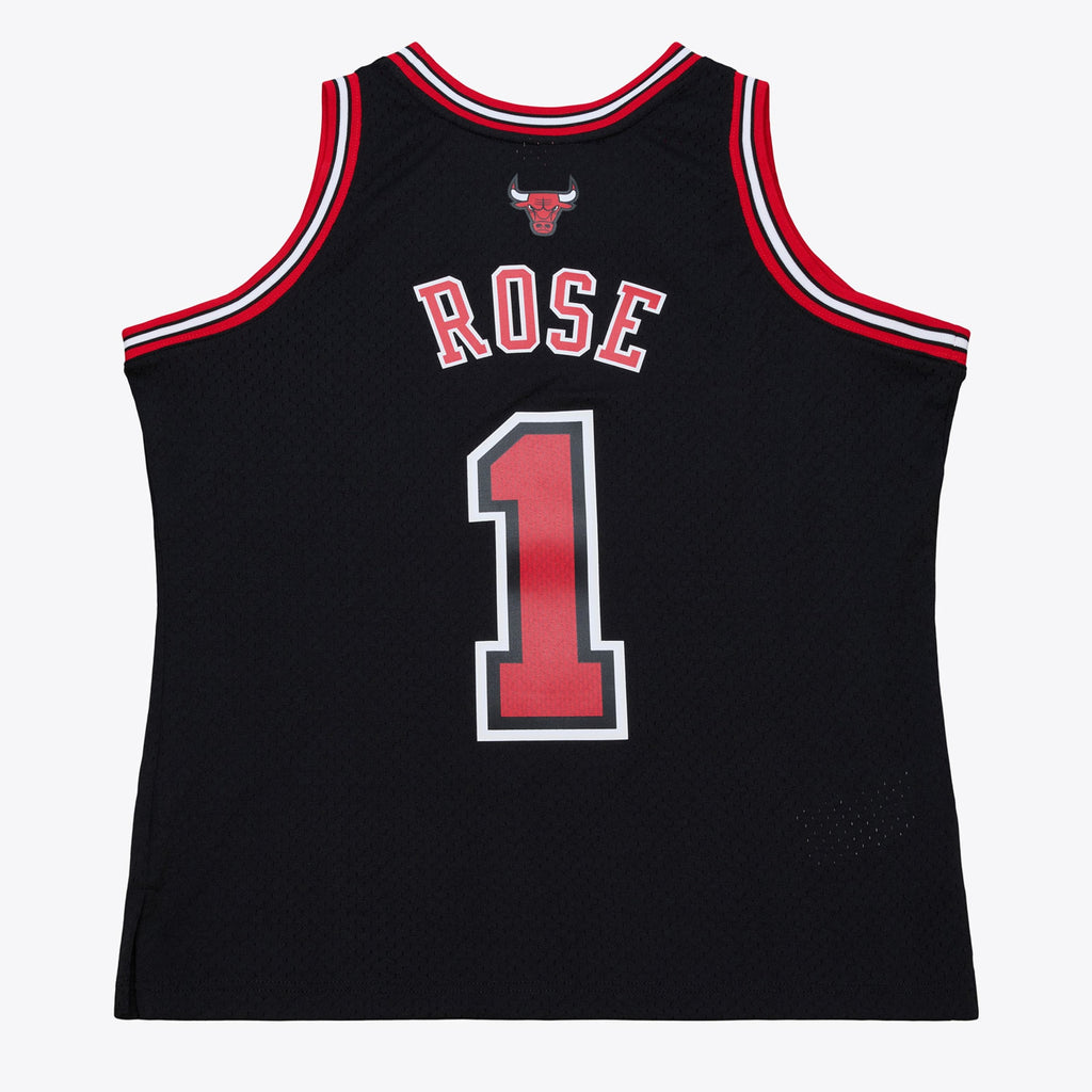 Derrick Rose Chicago Bulls 2010-11 Black Jersey Stitched