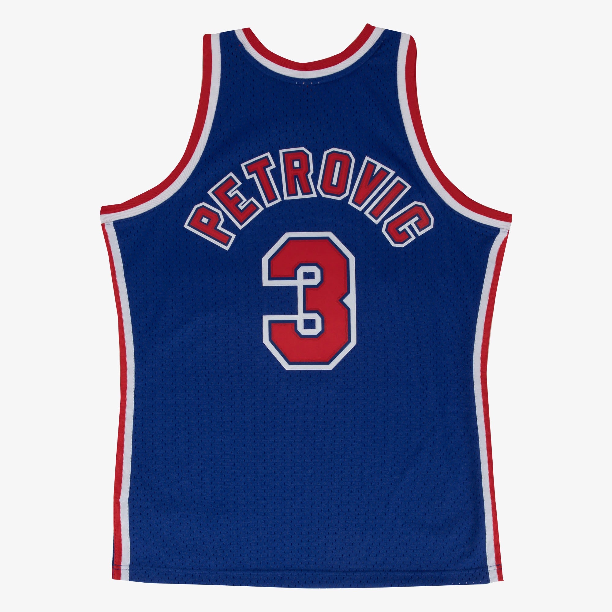 Drazen Petrovic New Jersey Stitched Nets 1992-93 Blue Jersey Stitched