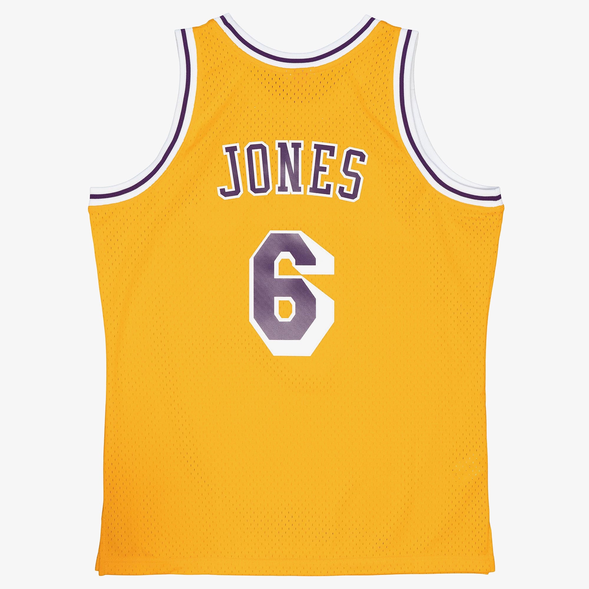 Eddie Jones Gold Los Angeles Lakers 1996-97 Hardwood Classics Jersey Stitched
