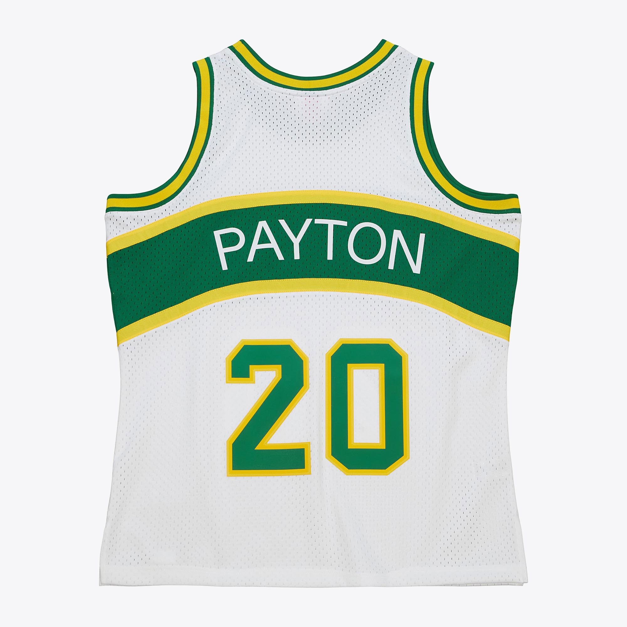 Gary Payton Seattle SuperSonics 1994-95 White Jersey Stitched