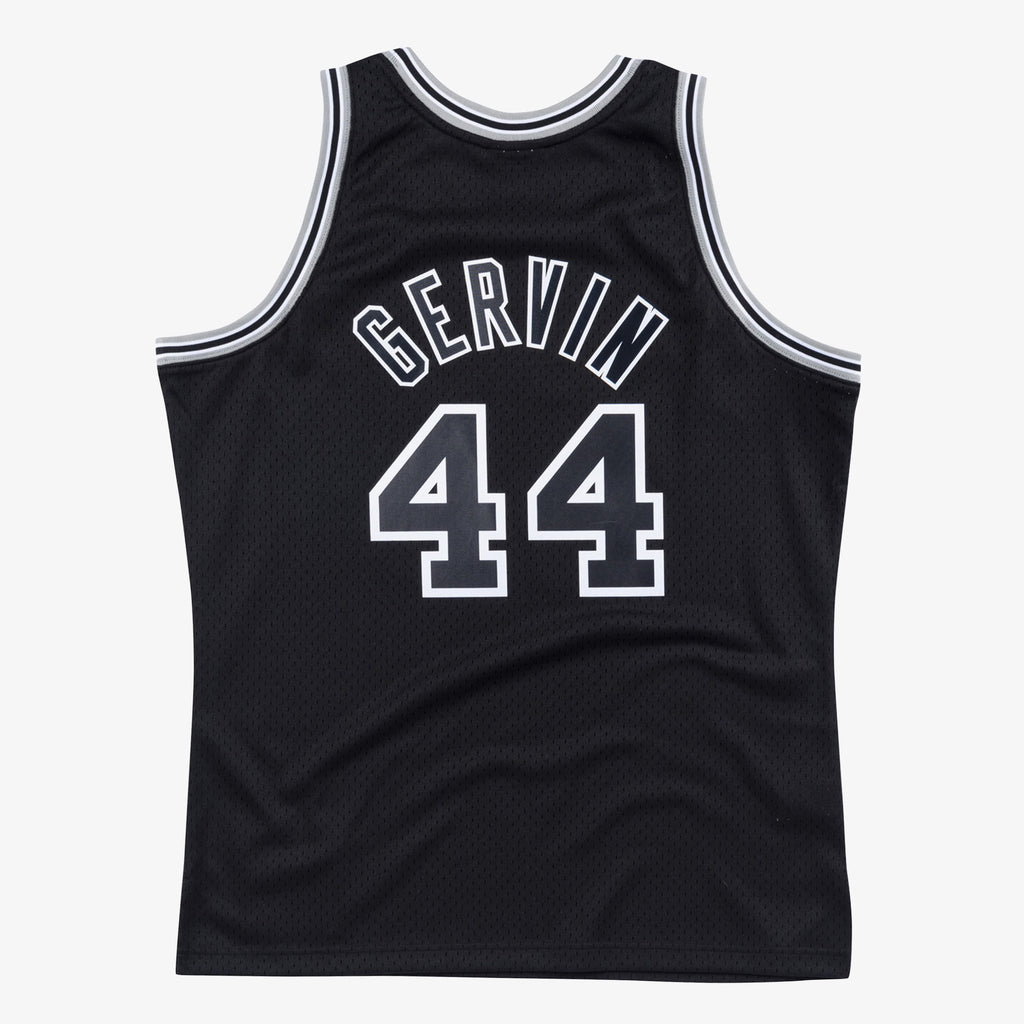 George Gervin San Antonio Spurs 1977-78 Black Jersey Stitched