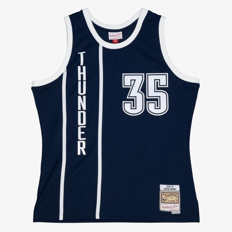 Kevin Durant Oklahoma City Thunder 2015-16 Navy Jersey Stitched
