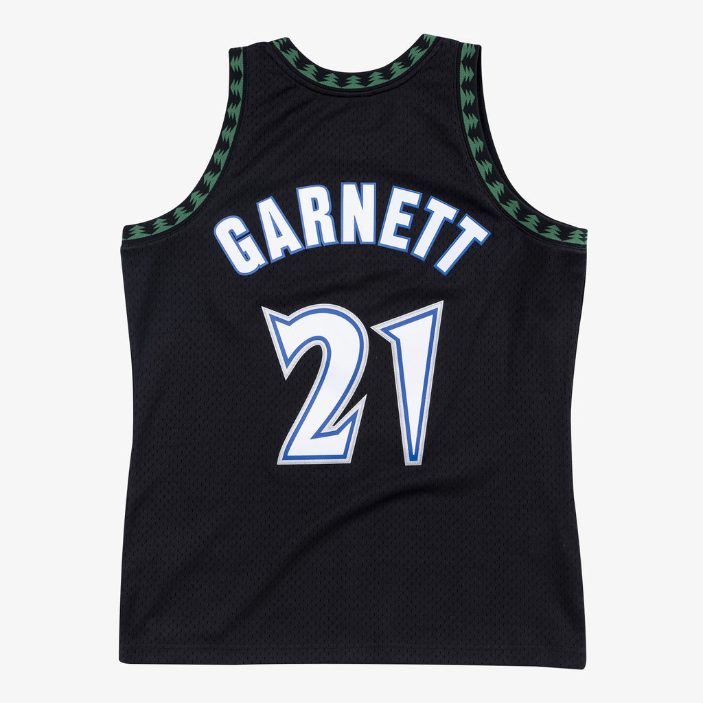 Kevin Garnett Minnesota Timberwolves 1997-98 Black Jersey Stitched