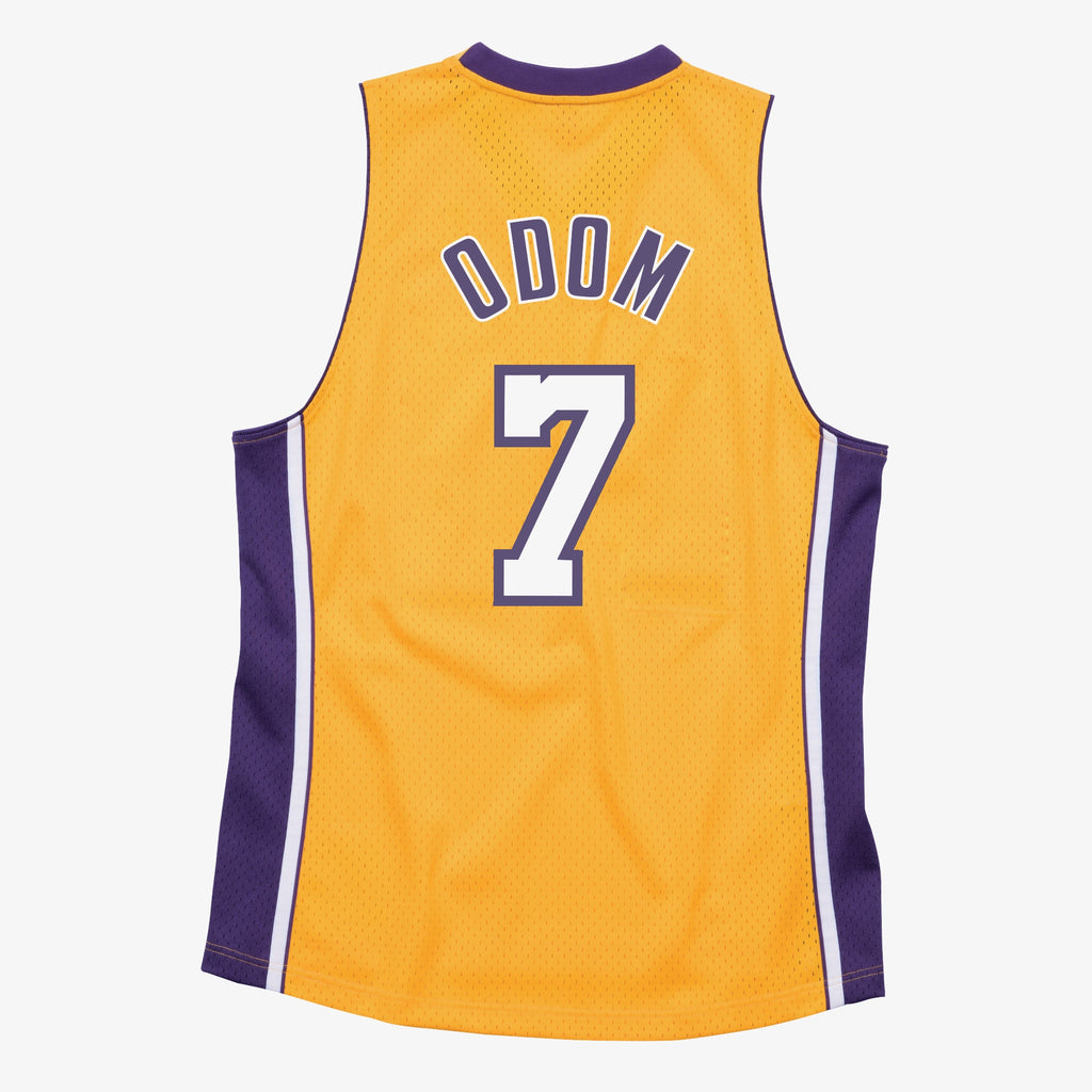 Lamar Odom Los Angeles Lakers 2009-10 Gold Jersey Stitched
