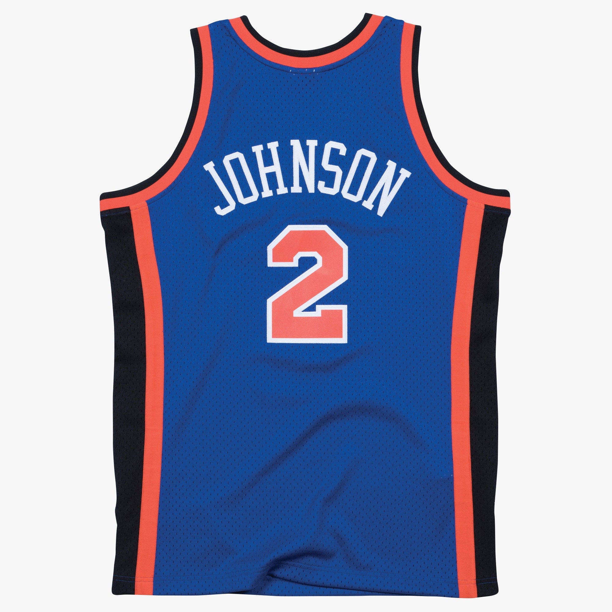 Larry Johnson New York Knicks 1998-99 Blue Jersey Stitched