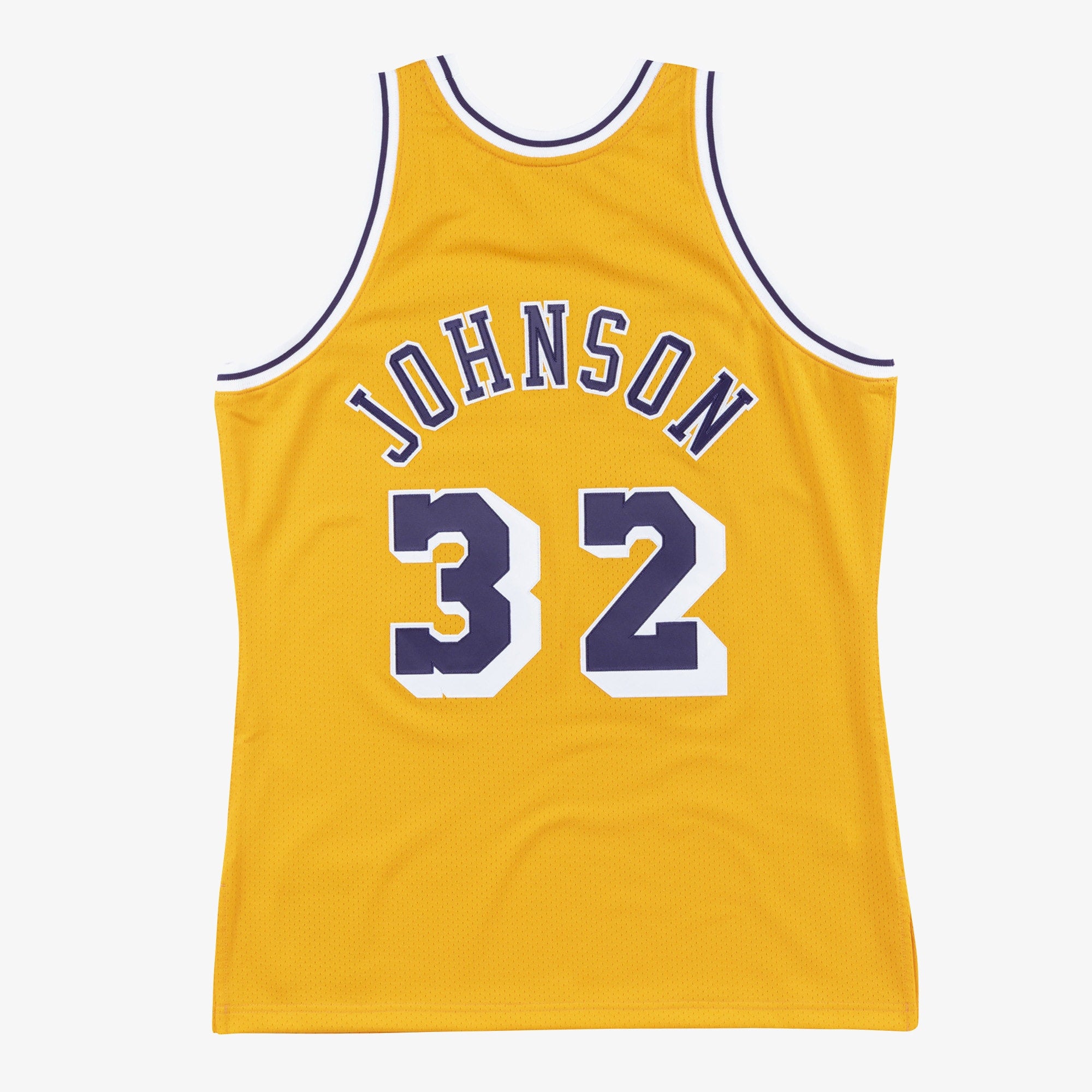 Magic Johnson Los Angeles Lakers 1984-85 Gold Jersey Stitched