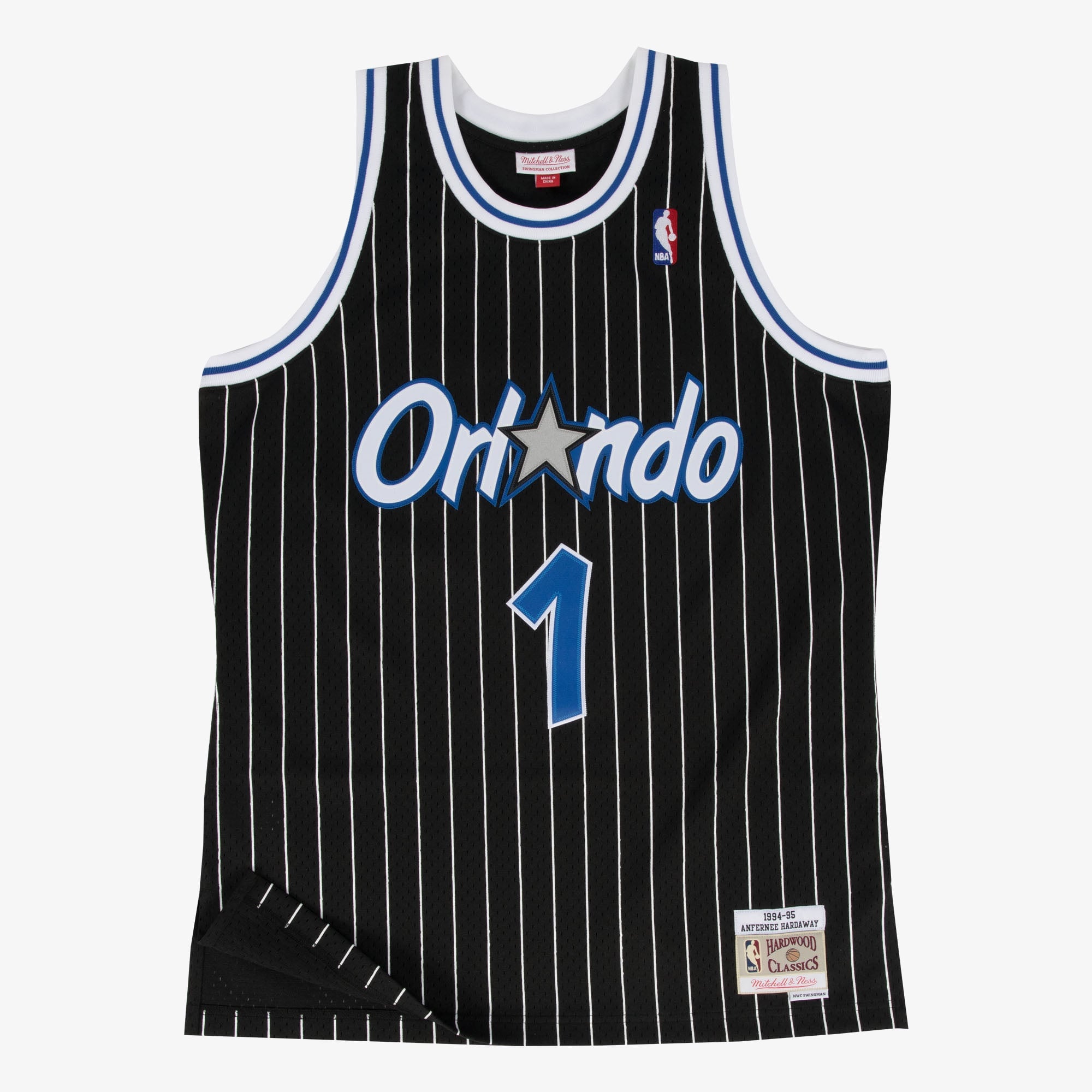 Penny Hardaway Orlando Magic 1994-95 Black Jersey Stitched