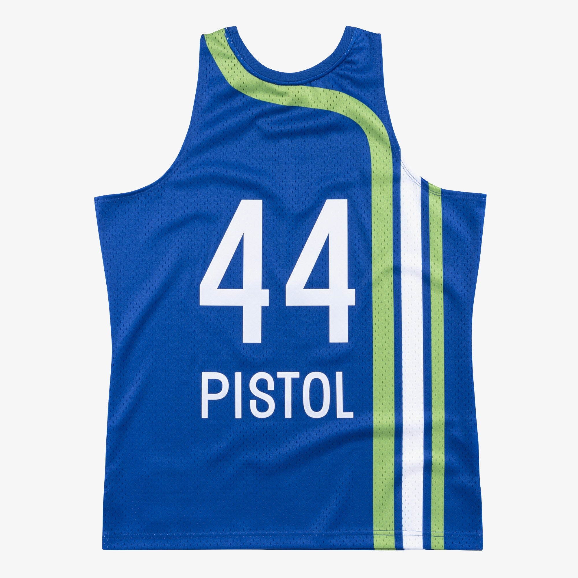 Pete Maravich Atlanta Hawks 1971-72 Blue Jersey Stitched