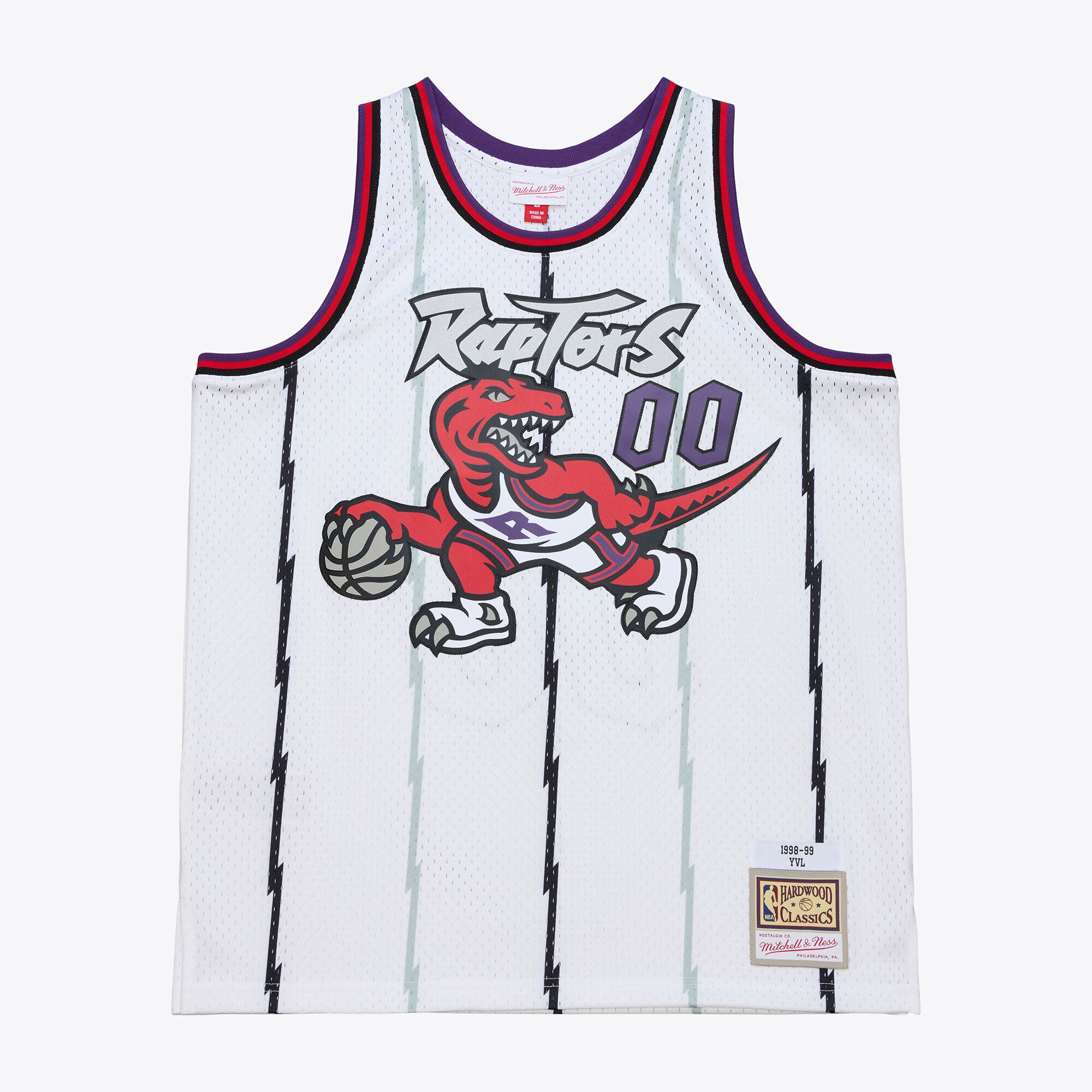 Raptors 1998-99 White Playboi Carti Jersey Stitched
