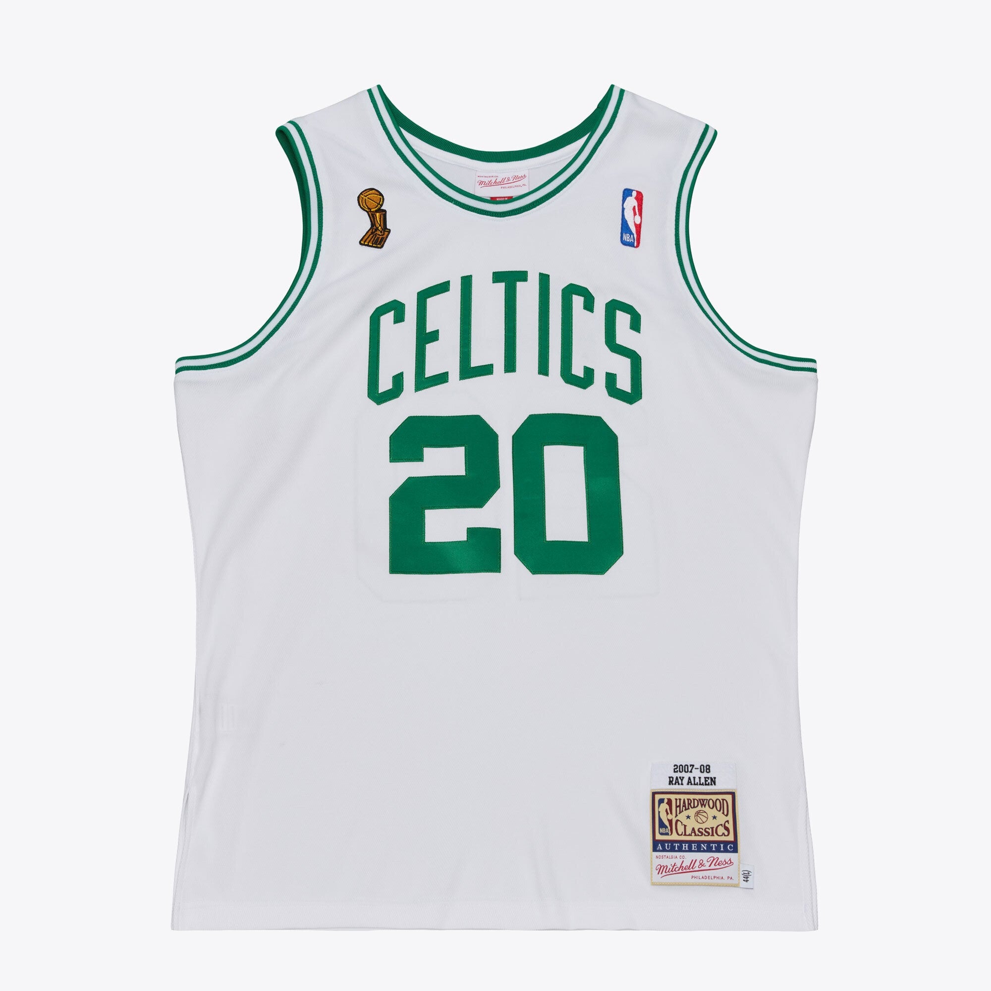 Ray Allen Celtics 2007-08 White Jersey Stitched