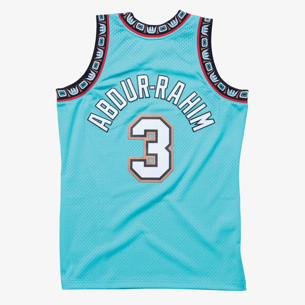 Shareef Abdur-Rahim Grizzlies 1996-97 Turquoise Jersey Stitched