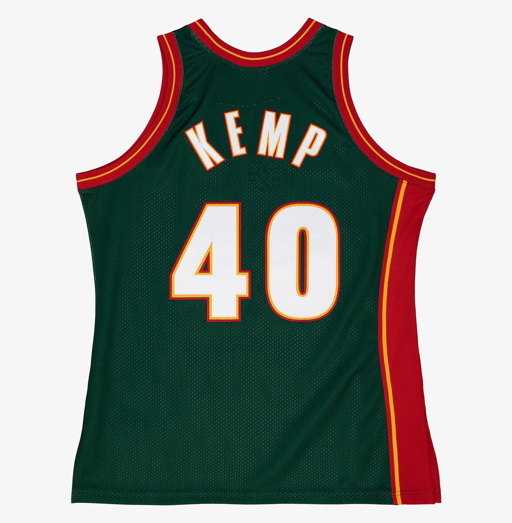 Shawn Kemp Green SuperSonics 1995-96 Jersey Stitched