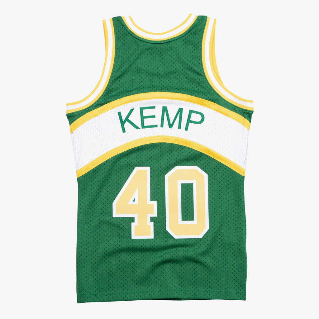 Shawn Kemp SuperSonics 1994-95 Green Jersey Stitched