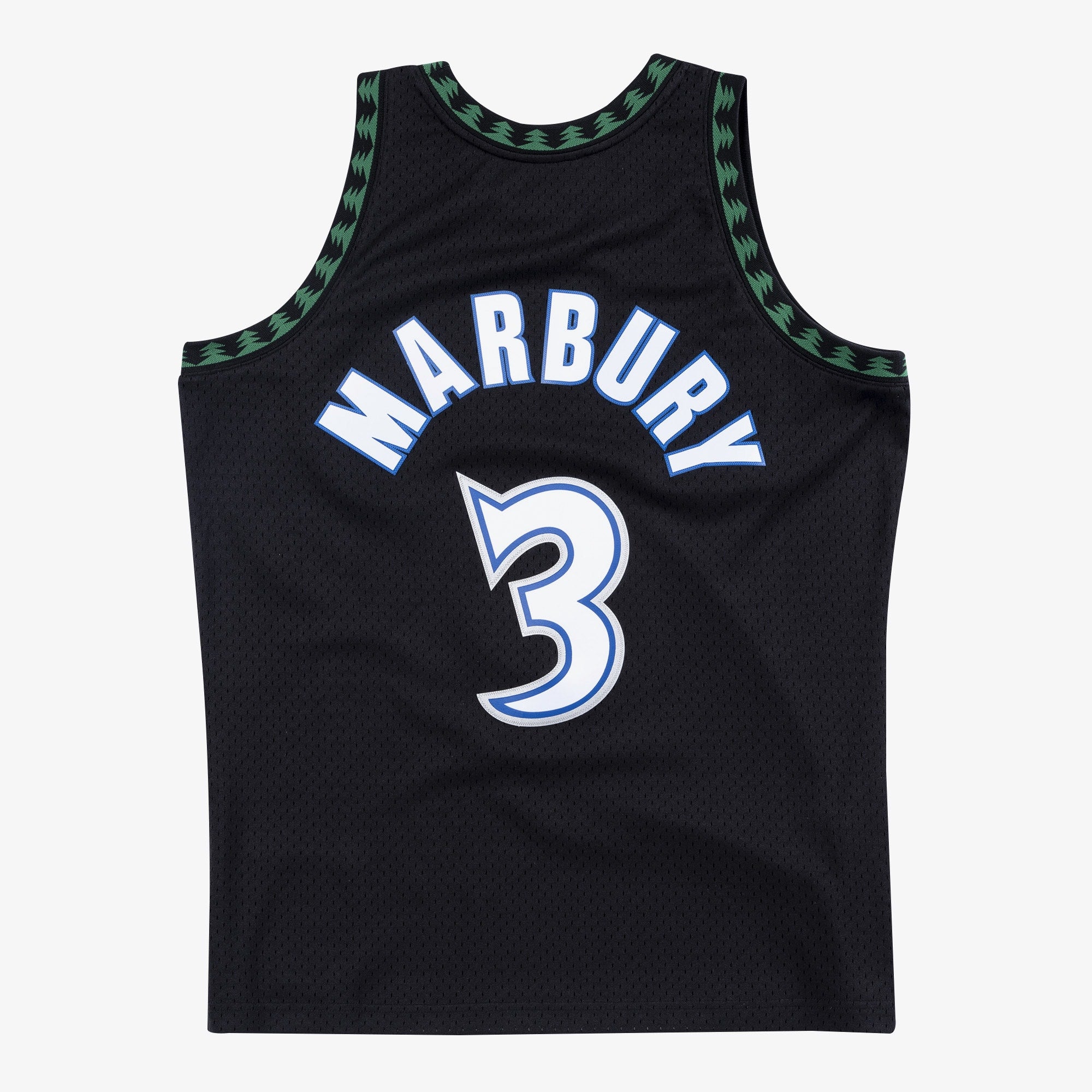 Stephon Marbury Timberwolves 1997-98 Black Jersey Stitched
