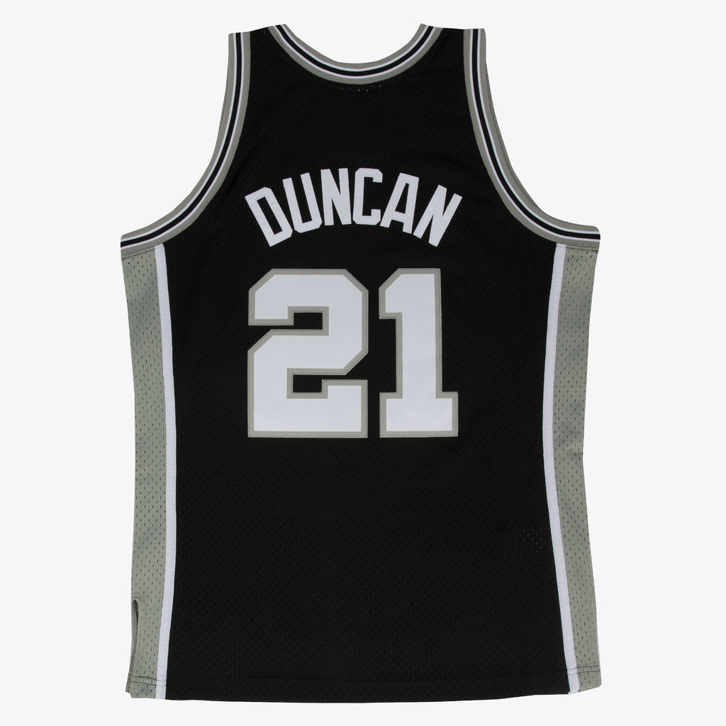 Tim Duncan Spurs 1998-99 Black Jersey Stitched