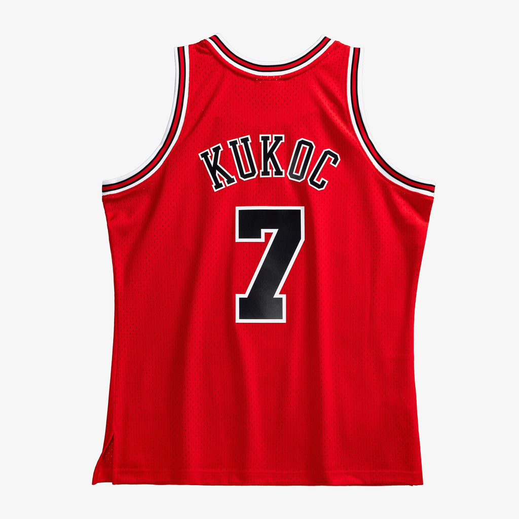 Toni Kukoc Chicago Bulls 1997-98 Red Jersey Stitched