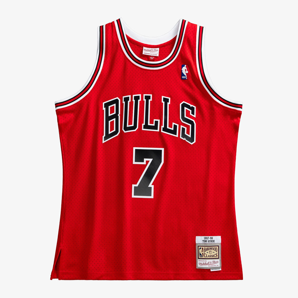 Toni Kukoc Chicago Bulls 1997-98 Red Jersey Stitched